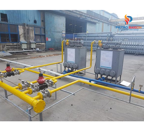 Hệ thống gas cấp cho nhà máy thép Hòa Phát - Bình Dương